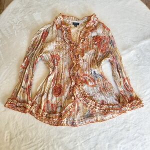 Womens L Vintage 2000s Mezzo Piano Blouse